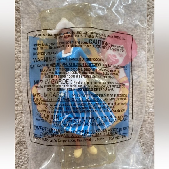 Vintage McDonald’s International Barbie Happy Meal Toy 1995 - Picture 9 of 13